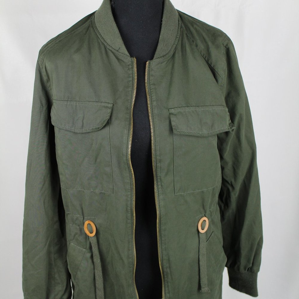 Green Military Style Forever 21 Jacket - Picture 1 of 10